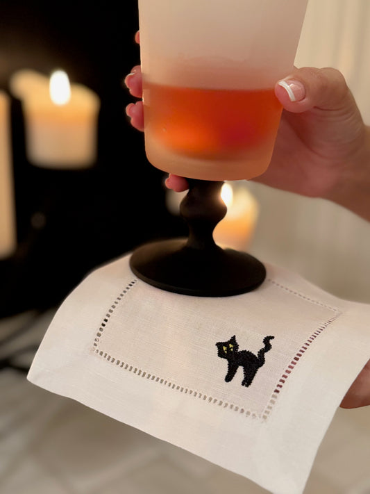 Black Cat Cocktail Napkin