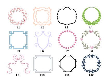 Embroidery Icons for Tote Bags