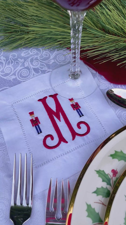 Nutcracker Monogram Cocktail Napkin (set of 4)